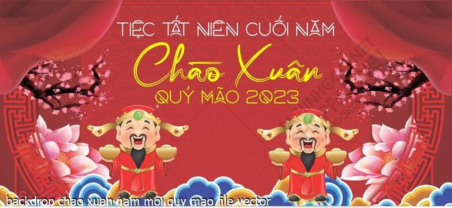 backdrop chao xuan nam moi quy mao file vector